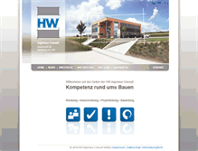 Tablet Screenshot of hw-baumanagement.de